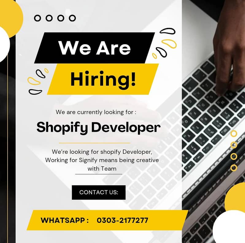 Urgently need Shopify developer 0