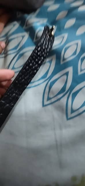 Black leather bracelet with Mafia style!