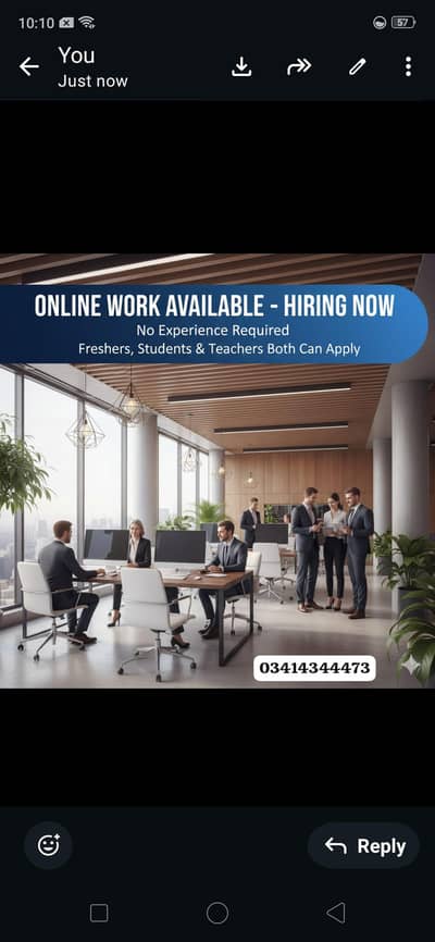 online work available home based and office based
