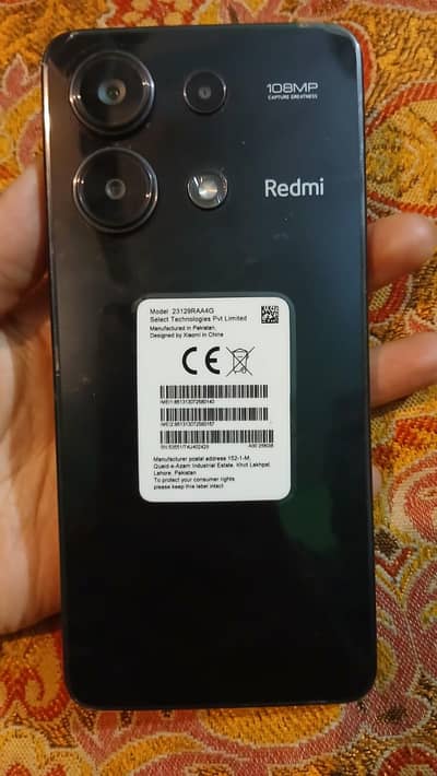 redmi not 13 8/256 good condition 10/10 adopter not use