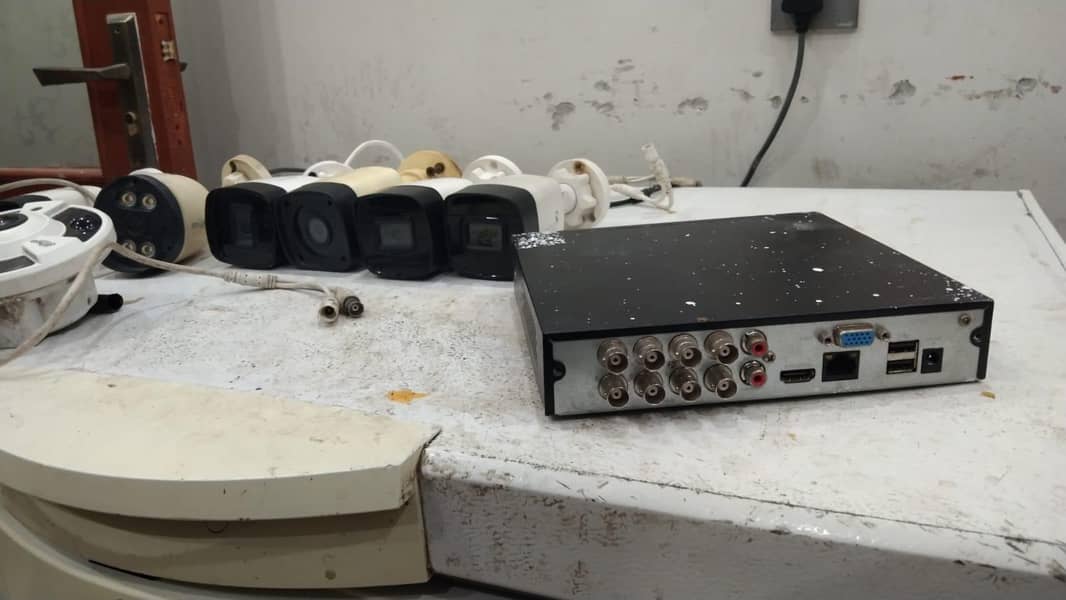 8 camera setup with 1 tb hard and complete wires and DVR setup - CCTV ...