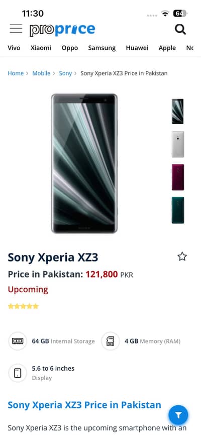 Sony xz3