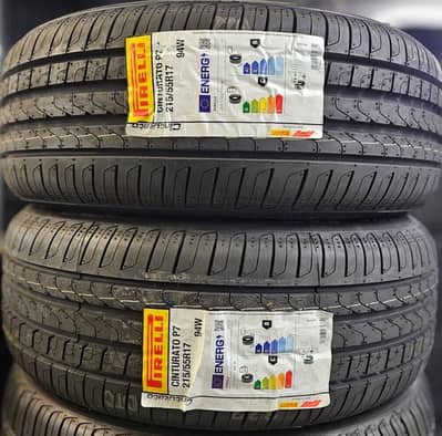 Pirelli Cinturato P7 Genuine tyres 215/55/17 make 2024 4 months used