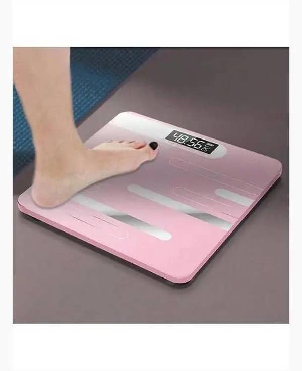 iScale Digital LCD Electronic Tempered Glass Bathroom Weighting Scale