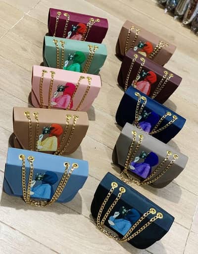 stylish woman's multicolor printed cross body bags-1pc