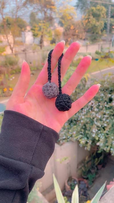 Car key chain and mirror holder