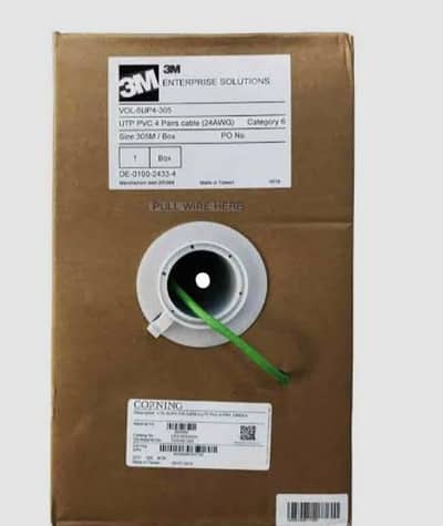 Corning 3M Cat 6 coil 23 gage (0309/9338827)