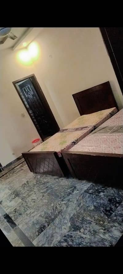 signal wooden beds with matris.