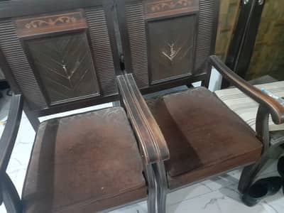 two chairs and one dewan for sale