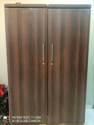 2 single wardrobes for sale in good condition