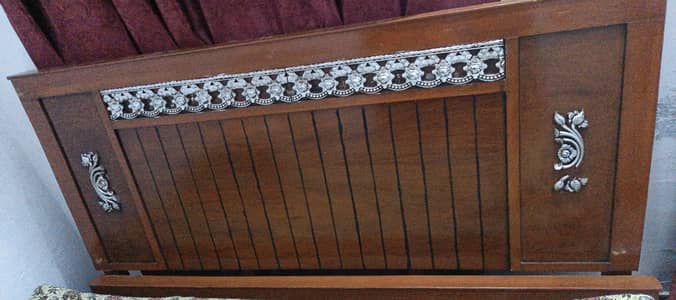 wooden bed