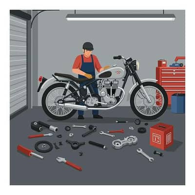 motorcycle mechanic available.