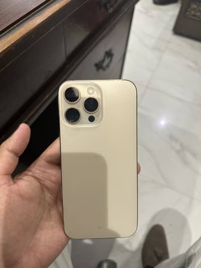 Apple Iphone 16 pro max 256gb Gold PTA Approved dual sim