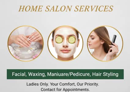 Professional Home Salon Services for Ladies