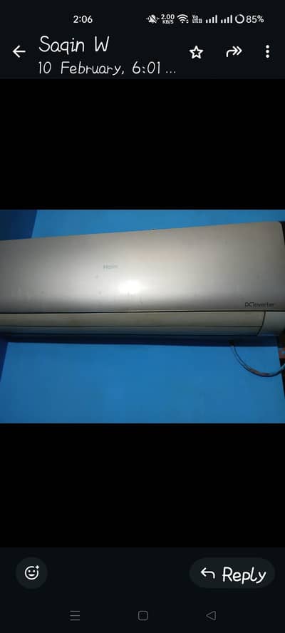 1.5 ton haier AC in good condition
