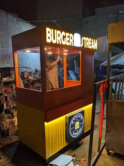 Fries stall | Soda stall | Waffle stall | Burger Stall Cart| Karachi