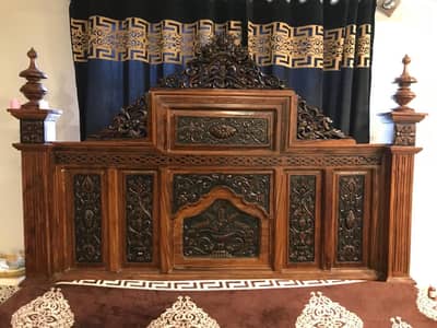 King size bed with dressing side table