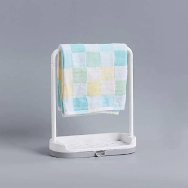 Stylish Simplicity Bathroom Organization Dishcloth Shelf Sink Sponge Soap Holder Kitchen Bathroom Drain Storage Rack Towel Rag Hanger Organizer (Color : A) (Color : A)