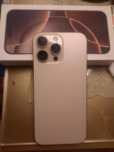 iPhone 16 Promax 256 GB PTA Approved Dessert Titanium 10/10