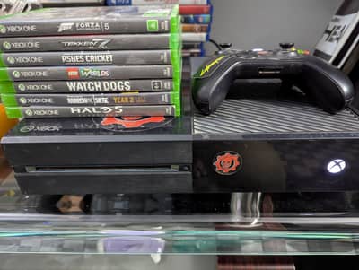 XBOX ONE WITH ONE WIRELESS CONTROLLER OR GAMES FOR SALE