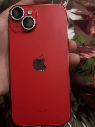 Iphone 14 red product 128 gb 10/10 battery health 79 with box