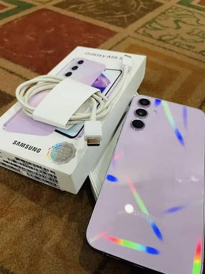 galaxy a55 5g 10/10 all accessories pta approved