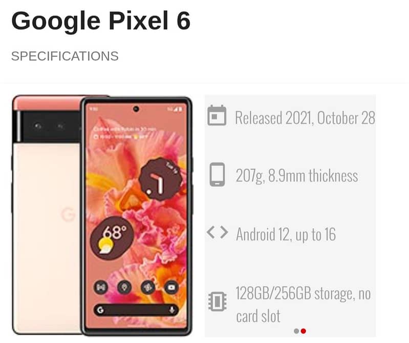 Google pixel 6 3