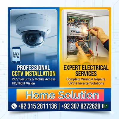 Professional Electrical & CCTV Camera Installation Services