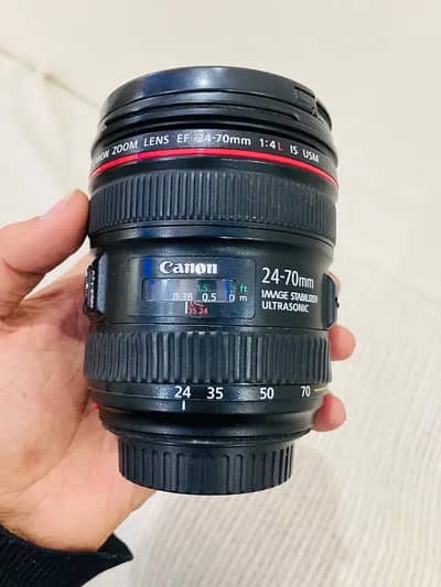 Canon 24-70mm F4L IS USM lense.