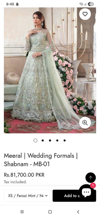 Original Meeral custom stitched dress