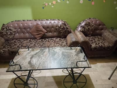5 seater sofa set 3,1,1 pure wood for sale