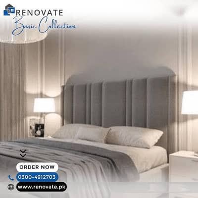 Poshish wala bed set with side table+6 seater sofa table(03061488237)