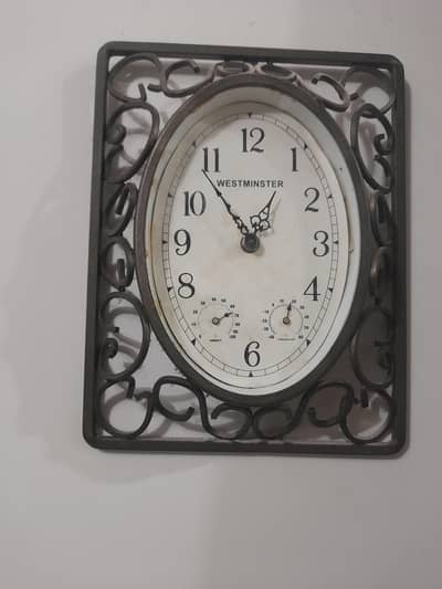 antique wall clock West minister brand