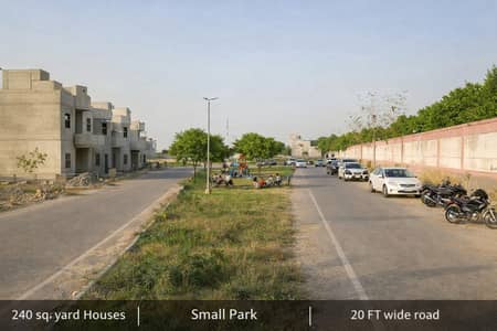 240 SQUARE YARD PARK FACING (BIG ROAD AROUND 45 FT) FOR SALE IN BLOCK 2 PIR AHMED ZAMAN TOWN