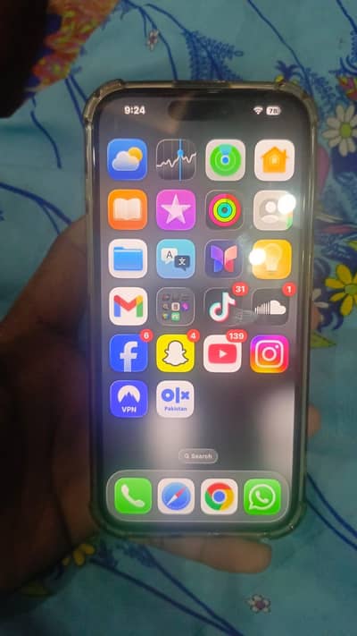 Iphone 15 pro(JV) 128 GB Natural Titanium 86% Battery Health