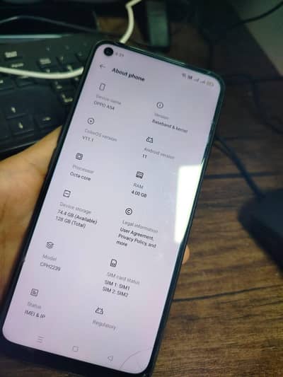 Oppo A54 (PTA APPROVED) 4/128