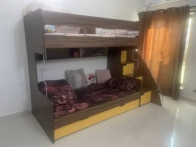 Bunk bed | Kid wooden bunker bed | Baby bed  | Triple bed | For sale