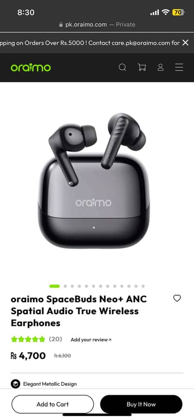 Oraimo Earbuds For Sale