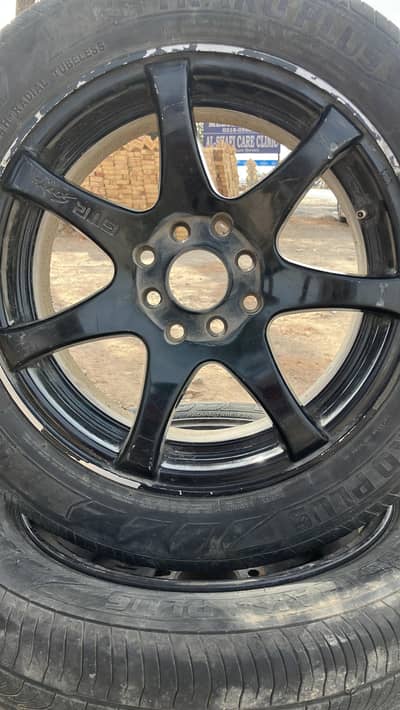 alloy rims and tires