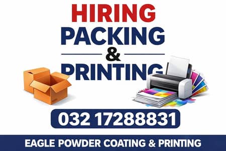 kam k liye larky chiye