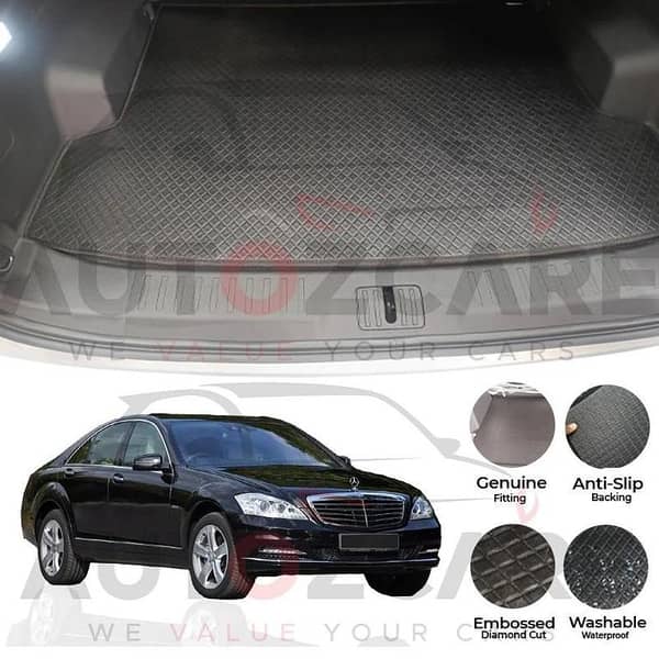 Mercedes S250 China Rexine Custom-Size Trunk Mat - Model 2005-2013