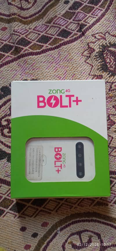 Zong 4G Bolt+ Sale . . Contact No 03102175883