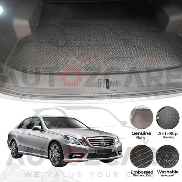 Mercedes E250 China Rexine Custom-Size Trunk Mat - Model 2009-2025