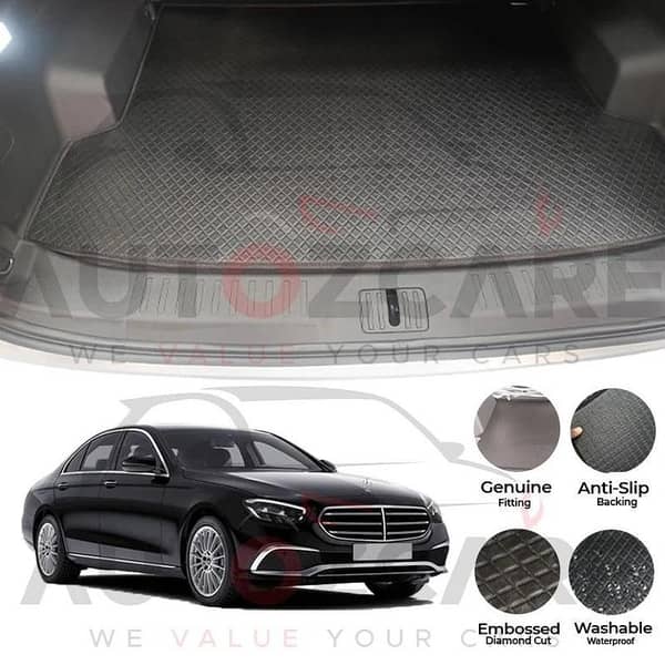 Mercedes E200 China Rexine Custom-Size Trunk Mat - Model 2009-2025