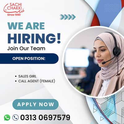 Hiring Female Staff – Immediate Joining – Jobs