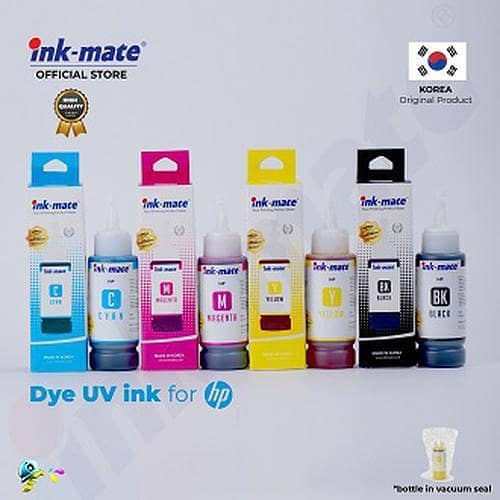 InkMate 4 Color Refill Ink for HP Printers - 100 ML - Made in Korea