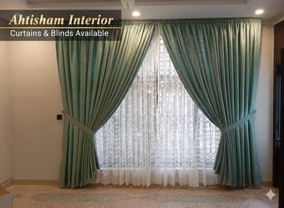 Curtains-Blinds-Pardy-motif blinds-Remote Fancy curtain-Velvet curtain