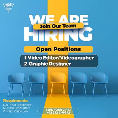 Hiring Graphic Designer and Video Editor