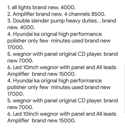 led 10inch with all amplifier. lead Cdplayer original wegnor with panel