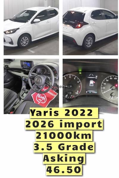 Yaris 2022 for sale
